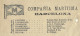 1904 BILL OF LADING CONOCIMIENTO CONNAISSEMENT Compania Maritima Barcelona  Vin De CAdiz à Hamburg V.HISTORIQUE ET SCANS - Spain