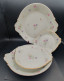 Delcampe - ALUMINITE FRUGIER Lot 4x Plats Porcelaine Limoges France Thème Floral 1940  #230704 - Limoges (FRA)