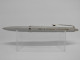 Vintage Ballpoint Pen Grey Plastic Chrome Metal Trim 70's #0792 - Pens