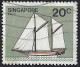 SINGAPORE 1980 QEII 20c Multicoloured, Ships-Hainan Junk Palari SG368 FU - Singapore (...-1959)