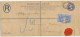 GB 1902, QV 2d Blue Large Postal Stationery Registered Envelope (Huggins & Baker RP23 Size H2) Uprated With EVII 2½d - Covers & Documents