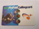 CURACAO NAF 25,-   BELKAART DUTCHTREAT / LADY DIVE UNDER WATER  ON PHONE  EZ TALK  THICK CARD   USED CARD     ** 14922** - Antilles (Netherlands)