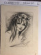 8 Illustrations  Dessins Amateurs Personnels Signés Portraits De Femme, Mimi Pinson, Bergeronnette, Sauvageonne... - Other & Unclassified