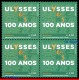 Ref. BR-V2022-06-Q BRAZIL 2022 - DIPLOMATIC RELATIONS WITHIRELAND, 100 YEARS OF ULYSSES, BLOCK MNH, FAMOUS PEOPLE 4V - Ungebraucht