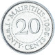 Monnaie, Maurice, 20 Cents, 2001 - Mauritius