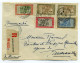 Lettre AR De Tannanarive Pour Fianarantsoa / Madagascar/ 1929 / Service Intérieur / Aff Multiples - Briefe U. Dokumente