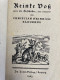 Reinke Voß, Eene Ole Geschichte, Nee Verstellt. - Poems & Essays