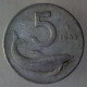 REPUBBLICA ITALIANA 5 Lire Delfino 1953 QBB  - 5 Lire