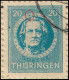 1945 SBZ THÜRINGEN OPD ERFURT 20Pfg VIERERBLOCK,m. PLATTENFEHLER  N. HANNOVER - Autres & Non Classés