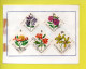 16 TIMBRES. BURUNDI . FLEURS . PROTEA, CROSSANDRA, ANSELLIA, THUNBERGIA, SCHIZOLOSSUM, DISSOTIS, GAZANIA - Réf. N°876T - - Gebraucht