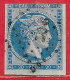 Grèce N°37 20l Bleu Sur Azuré 1872-76 O - Oblitérés