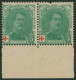 Croix-rouge - N°129 Et 131 En Paire** MNH (Type I + Type II) + Curiosité Sur Type II N°129 : Tache Blanche Entre E Et L - 1914-1915 Croix-Rouge