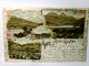 Arth Goldau. Gruss.., Schweiz / Schwyz. Alte, Sehr Schöne Ansichtskarte / Lithographie Farbig, Gel. 1899. 4 An - Arth