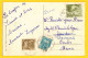 CPA DISTRICT DE GRANDSON - LES ROCHATS SUR PROVENCE Skieurs Sur La Neige 1952 + TIMBRES TAXES - Grandson