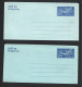 India 1986 5R Flying Bird Aerogrammes X 2 Fine Folded Unused , One With Festival Cachet - Luchtpost