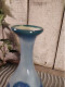 Delcampe - Camille Tharaud Limoges Vase Porcelaine Bleu Décor Fougères - Limoges (FRA)