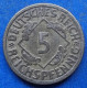 GERMANY - 5 Reichspfennig 1926 A KM# 39 Weimar Republic Reichsmark Coinage (1924-1938) - Edelweiss Coins - 5 Rentenpfennig & 5 Reichspfennig