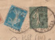 1919 - ENV. ENTIER POSTAL SEMEUSE RECOMANDEE Avec PERFORE "MA" De MAURY à PARIS - RARE ENSEMBLE - Cartas & Documentos