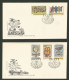 2 X FDC Praga 1962 Praha Ceskoslovensko - Lettres & Documents