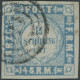 SCHLESWIG-HOLSTEIN 5II O, 1864, 11/4 S. Grauultramarin Weit Gewellter Grund, Nummernstempel 170, Leichte Waagerechte Pap - Schleswig-Holstein