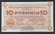 Billet 10 Pf LAGERGELD MONNAIE DE CAMP PRISONNIER DE GUERRE Kriegsgefangenenlager MINDEN 1917 - Autres & Non Classés