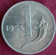 Errore Di Conio 1 Lira 1954 Repubblica Italiana - 1 Lira