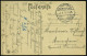 WARTHELAGER/ TRUPPEN-/ ÜBUNGSPLATZ 1915 (7.4.) 1K-Brücke + Hs. Abs. Auf S/w.-Feldpost-Foto-Ak.: Truppenübungsplatz Warth - 1. Weltkrieg