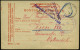 RUSSLAND /  ÖSTERREICH 1916 (25.12.) 1K: TOMSK + Viol. Lager-Zensur-2K: OMSK (Wo.2) + Viol. 1L + Viol. Eingangs-Zensur-D - Red Cross