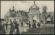 BELGIEN 1910 (27.5.) S/w.-Foto-Ak.: Exposition De Bruxelles 1910, Eingangs-Portal , 2x 1K: BRUXELLES; Bedarfs-Ausl.-Kt.  - Andere & Zonder Classificatie