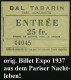 FRANKREICH 1937 Orig. Ausweis: EXPOS. INTERNAT PARIS 1937, CARTE DE LEGITIMATION Mit Blindprägung (Allegorie) + Inhalt:  - Andere & Zonder Classificatie