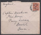 Ireland 1922 2d Provisional Overprint Cover To UK Captain Harkeness - Brieven En Documenten