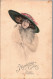 Delcampe - Woman Health Beauty Advertising X4 Artist Signed Postcards Schilbach Boileau Hat - Schilbach