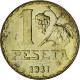 Espagne, Rubia, Peseta, 1937, TTB+, Bronze-aluminium, KM:755 - 1 Peseta