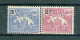 MADAGASCAR - TIMBRES-TAXE N°18* Et 19* MH Trace De Charnière SCAN DU VERSO - Palais Royal De Tananarive Surchargés. - Postage Due