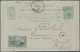 Belgian Congo  - Postal Stationery: 1895/1896, Two Uprated Cards Form Boma To An - Other & Unclassified