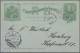 Haiti: 1903, Three Double Cards Used From "PORT-AU-PRINCE 10 MARS 03" To Hamburg - Haiti