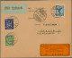 Air Mail - Germany: 1926,6.4., Erstflug Erfurt-Zürich Auf Brief Mit Dewitz-Vigne - Airmail & Zeppelin