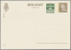 Denmark - Postal Stationery: 1965, Double Card Cypher 5ö. Green+ Frederik 25ö. B - Postal Stationery