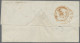 Great Britain: 1840 1d. Black, Lettered D-L, Tied By Red MC To Folded Cover From - Other & Unclassified