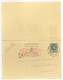 Entier Postal Type Houyoux N° 72 I - FN - 20 + 20c Vert - Avec Réponse Payée -  B003 2x 10c (RARE)  - 1931 - Cartes Avec Réponse Payée