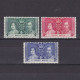 HONG KONG 1937, SG# 137-139, CV £20, Coronation, KGVI, MH - Ongebruikt