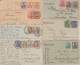 1919/22 - GERMANIA - 34 ENTIERS POSTAUX AFFRANCHISSEMENTS COMBINAISONS TOUTES DIFFERENTES ! - Cartes Postales