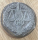 Tribunal De Commerce Vintage Ancienne Matrice-Plaque Imprimerie Tampon Encreur-Balance Justice - Seals