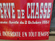 Delcampe - Ancienne Plaque Émaillée Réserve De Chasse Années 50 - Indications
