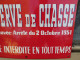 Delcampe - Ancienne Plaque Émaillée Réserve De Chasse Années 50 - Indicazioni