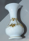 Delcampe - -JOLI ANCIEN VASE OPALINE De CRISTAL CHARLES X Décor Feuilles Dorées Vitrine    E - Vases