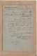 ARDECHE , ALLIER - CARTE PRIVEE DE MONTGOLFIER FRERES ANNONAY POUR LES KAOLINS DE L'ALLIER ECHASSIERES - 1878 - Precursor Cards