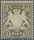 Bayern - Marken Und Briefe: 1911, 3 M Staatswappen Braunoliv Auf Durchscheinende - Other & Unclassified