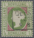 Helgoland - Marken Und Briefe: 1869, ½ Sch. Grünoliv/karminrot, Ra 3 GEESTEMÜNDE - Héligoland