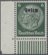 Dt. Besetzung II WK - Elsass: 1940, 6 Rpf. Hindenburg Grün, Mit Kopfstehendem Au - Besetzungen 1938-45